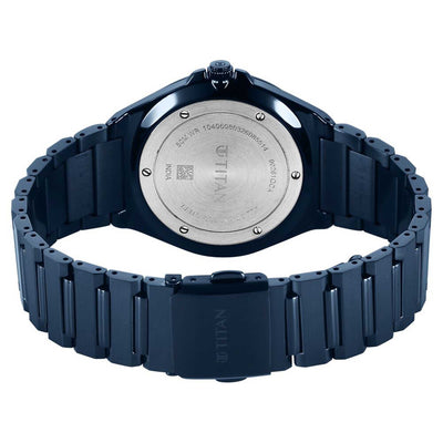 Titan Classique Blue Dial Stainless Steel Strap Analog with Date Watch for Men