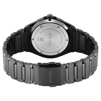 Titan Classique Grey Dial Stainless Steel Strap Analog with Date Watch for Men