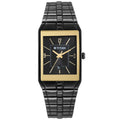 Titan Black Rectangular Dial Stainless Steel Strap Analog Watch for Men