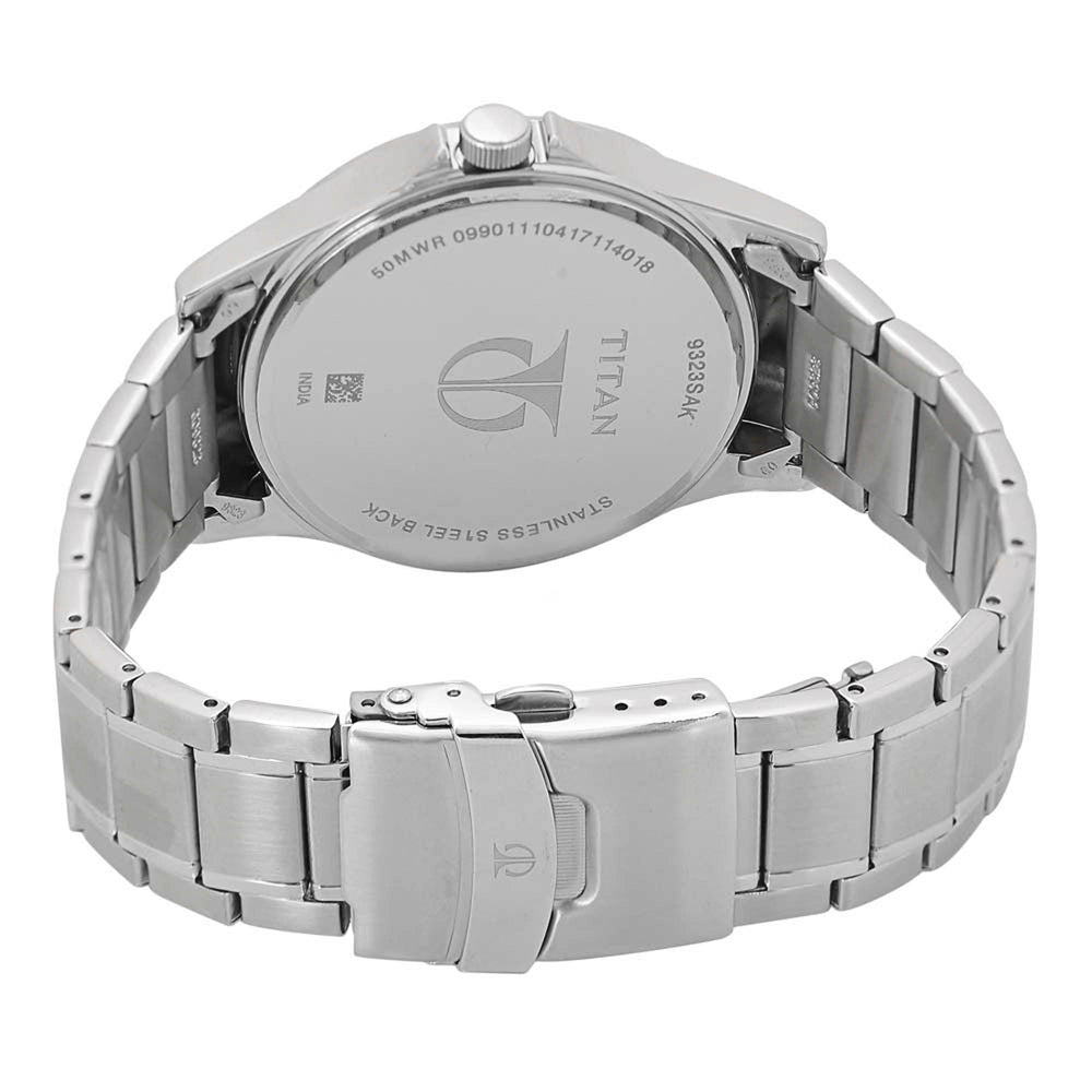 Titan Quartz Multifunction Silver Dial Watch for Men