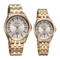 Titan Rose Gold Dial Stainless Steel Strap Analog with Date Watch for Couple