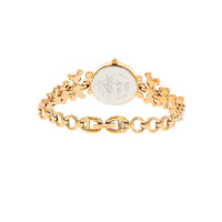 Titan Raga Mother of Pearl Dial Gold Metal Strap Analog Watch for Women