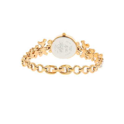 Titan Raga Mother of Pearl Dial Gold Metal Strap Analog Watch for Women