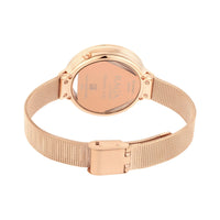 Titan Raga Silver Dial Rose Gold Metal Strap Analog Watch for Women