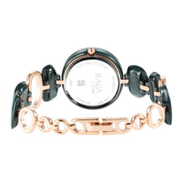 Titan Raga Ceramics Green Dial Analog Metal Strap Watch for Women