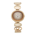 Titan Raga Brown Dial Hybrid Strap Analog Watch for Women
