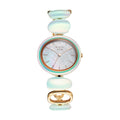 Titan Raga Mother Of Pearl Dial Two Toned Hybrid Strap Analog Watch for Women