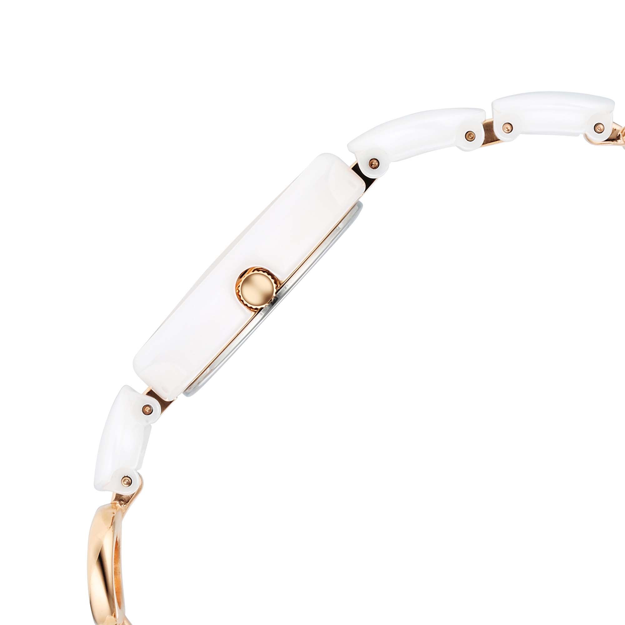 Titan Raga White Dial Hybrid Strap Analog Watch for Women