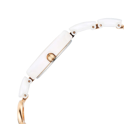 Titan Raga White Dial Hybrid Strap Analog Watch for Women