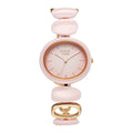 Titan Raga Pink Dial Hybrid Strap Analog Watch for Women