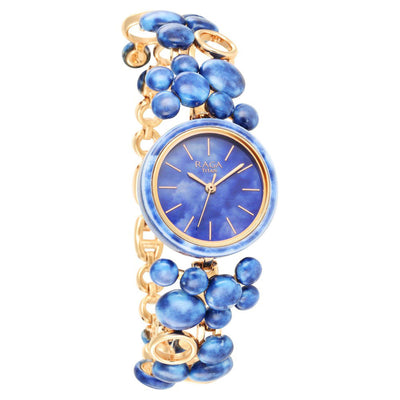 Titan Raga Blue Dial Metal Strap Analog Watch for Women