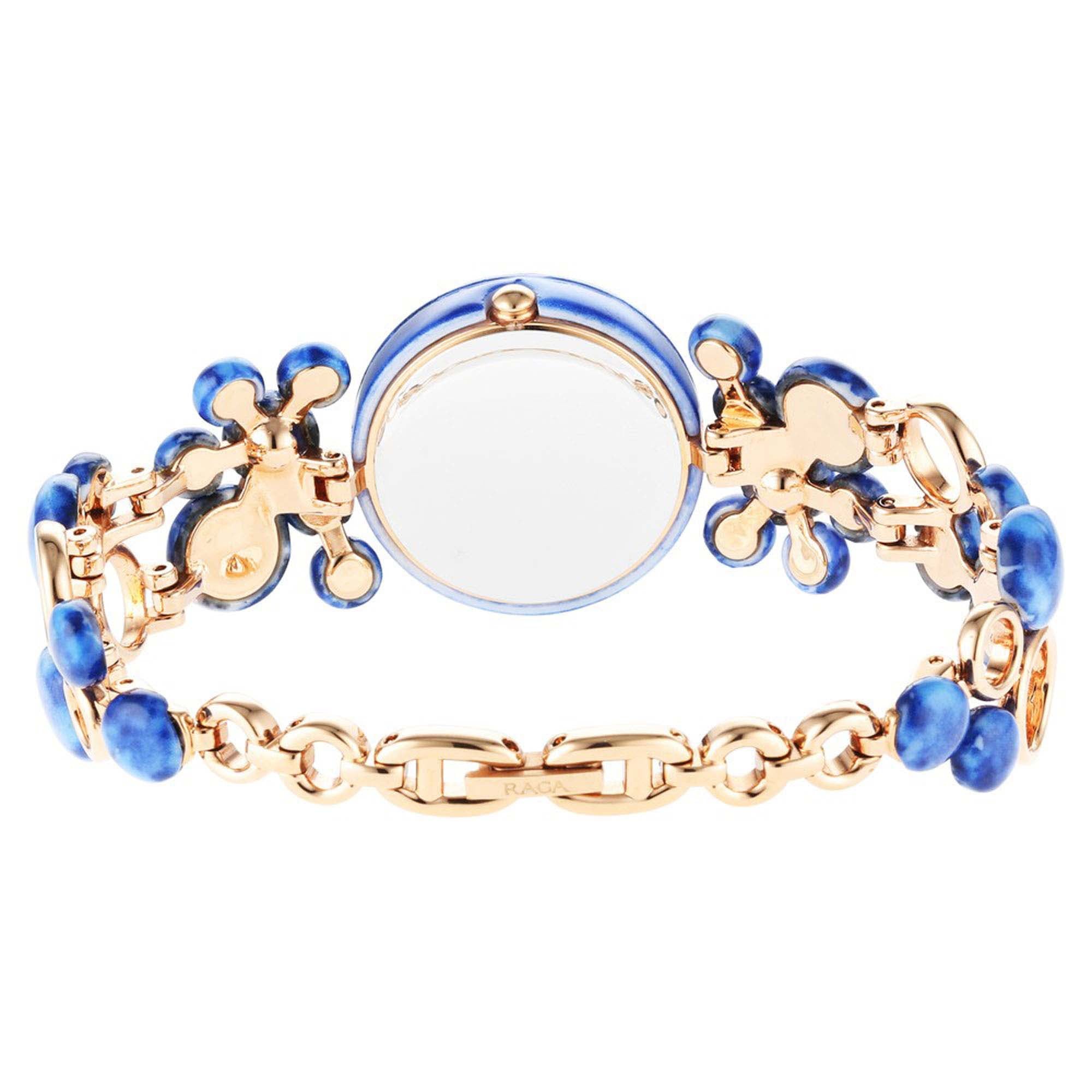 Titan Raga Blue Dial Metal Strap Analog Watch for Women
