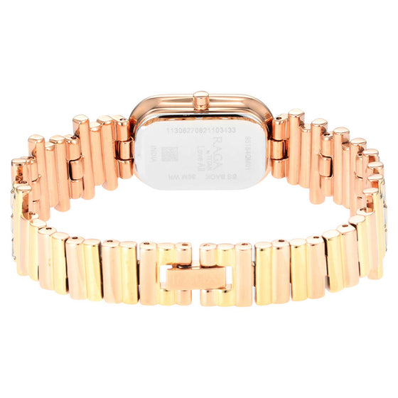 Titan Raga Love All Rose Gold Dial Analog Metal Strap Watch for Women