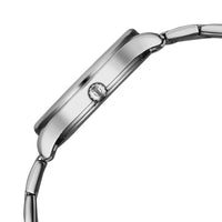 Titan Blue Dial Silver Stainless Steel Strap Analog with Date Watch For Women