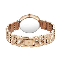 Titan Pink Dial Rose Gold Metal Strap Analog Quartz Watch for Women