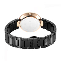 Titan Purple Ceramics Black Dial Analog Ceramic Strap watch for Women