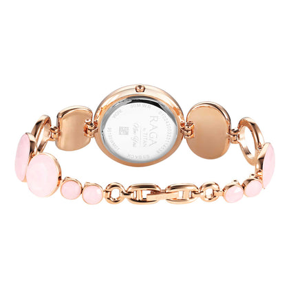 Titan Raga New You Quartz Analog Mother Of Pearl Dial Metal Strap Watch for Women