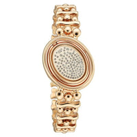 Titan Raga Glimmers Quartz Analog Mother of Pearl Dial Rose Gold Metal Strap Watch For Women