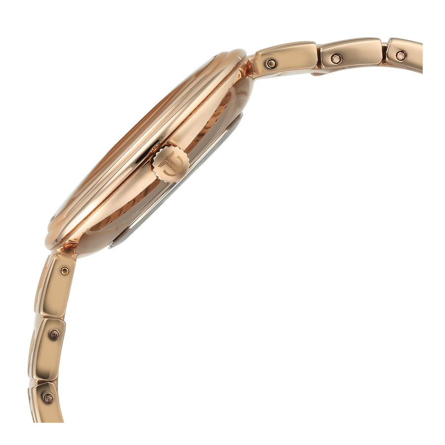 Titan Rose Gold Dial Stainless Steel Strap Analog Watch for Women