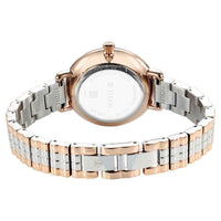 Titan Aura Quartz Analog Silver Dial Two Toned Stainless Steel Strap Watch For Women