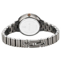 Titan Aura Quartz Analog Grey Dial Stainless Steel Strap Watch for Women