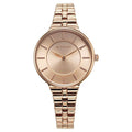 Titan Champagne Dial Rose Gold Stainless Steel Strap Analog Watch for Women