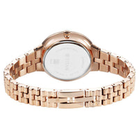 Titan Champagne Dial Rose Gold Stainless Steel Strap Analog Watch for Women