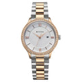 Titan Fashion White Dial Two Toned Stainless Steel Analog with Date Watch for Women
