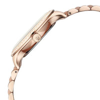 Titan Fashion White Dial Rose Gold Stainless Steel Analog with Date Watch for Women