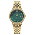 Titan Fashion Green Dial Rose Gold Stainless Steel Analog with Date Watch for Women