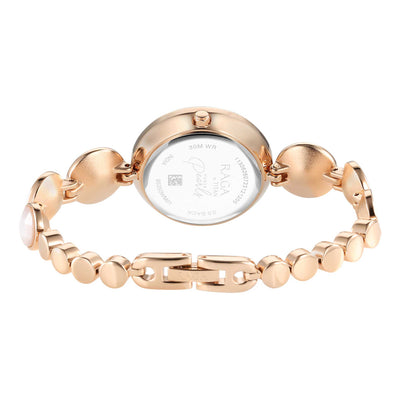 Titan Raga Power Pearls Quartz Alog Mother Of Pearl Dial Metal Strap Watch for Women