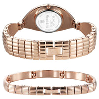 Titan Raga Memoirs Quartz Analog Rose Gold Dial With Rose Gold Metal Strap Watch For Women