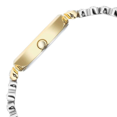 women's gold and silver watch
