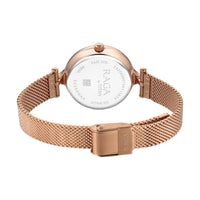 Titan Raga Showstopper Quartz Analog Rose Gold Dial Metal Strap Watch For Women