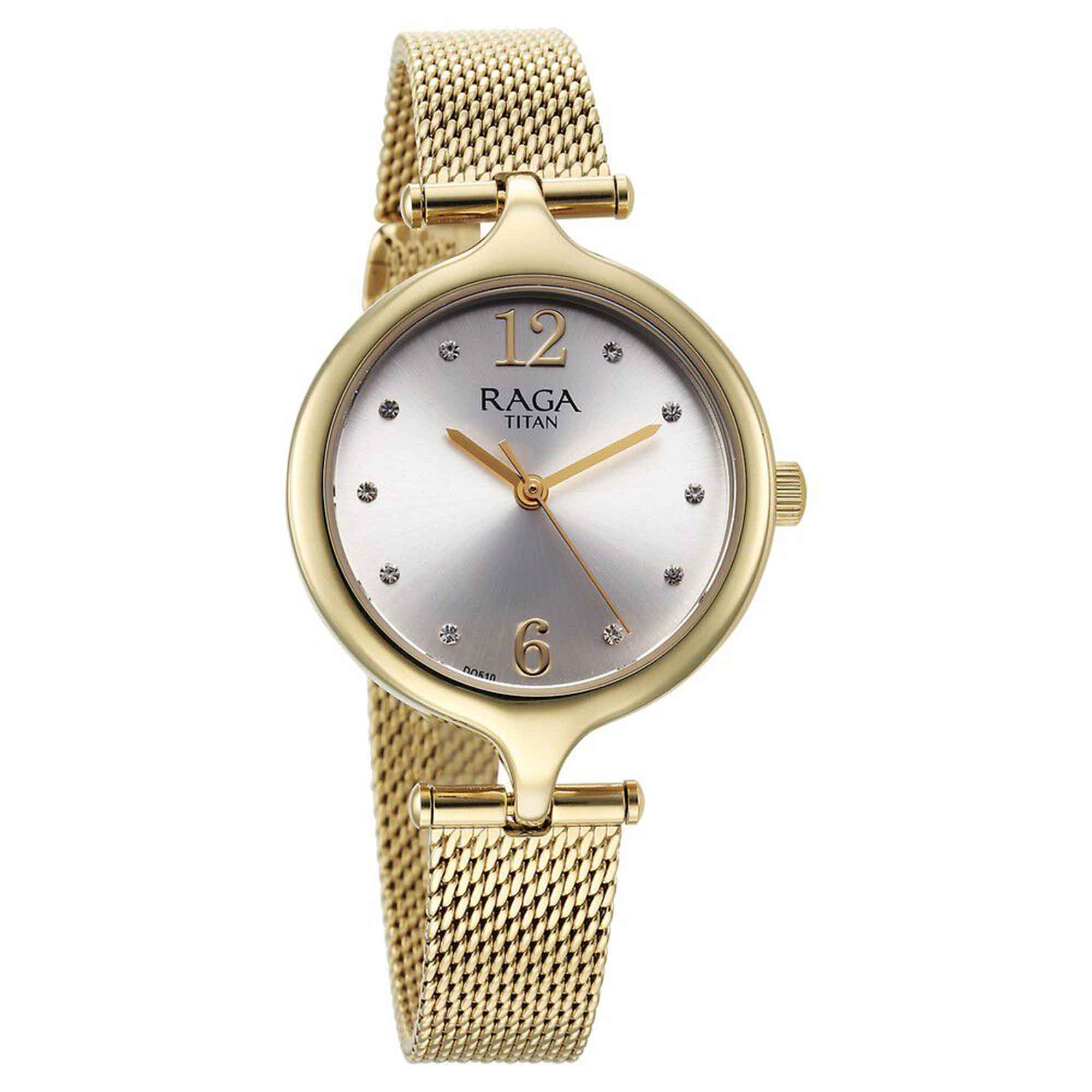 gold female watch
