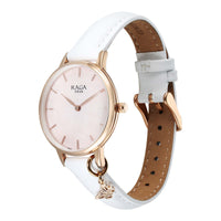 Titan Raga Showstopper Mother of Pearl Dial Leather Strap Analog Watch for Women
