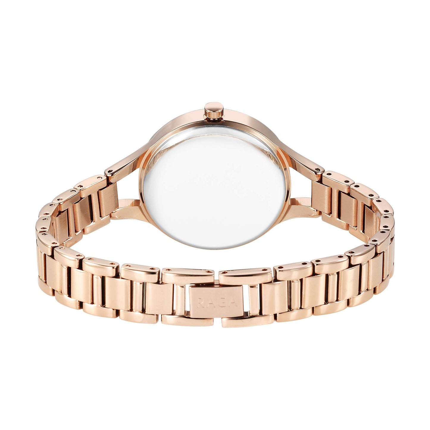 Titan Raga Showstopper Quartz Analog Mother Of Pearl Dial Metal Strap Watch For Women