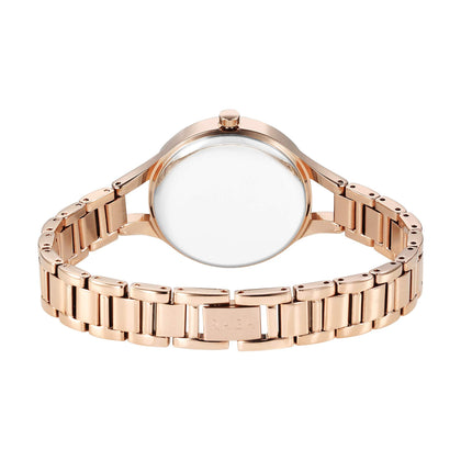 Titan Raga Showstopper Quartz Analog Mother Of Pearl Dial Metal Strap Watch For Women