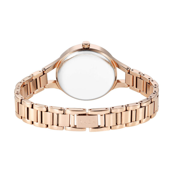 Titan Raga Showstopper Quartz Analog Mother Of Pearl Dial Metal Strap Watch For Women