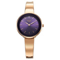 Titan Raga Showstopper Purple Dial Rose Gold Metal Strap Analog Watch for Women
