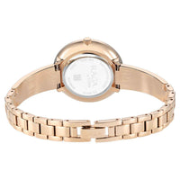 Titan Raga Showstopper Purple Dial Rose Gold Metal Strap Analog Watch for Women