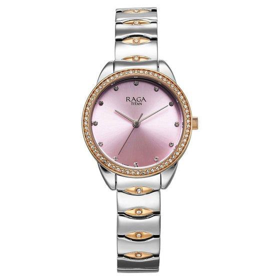 women's gold and silver watch
