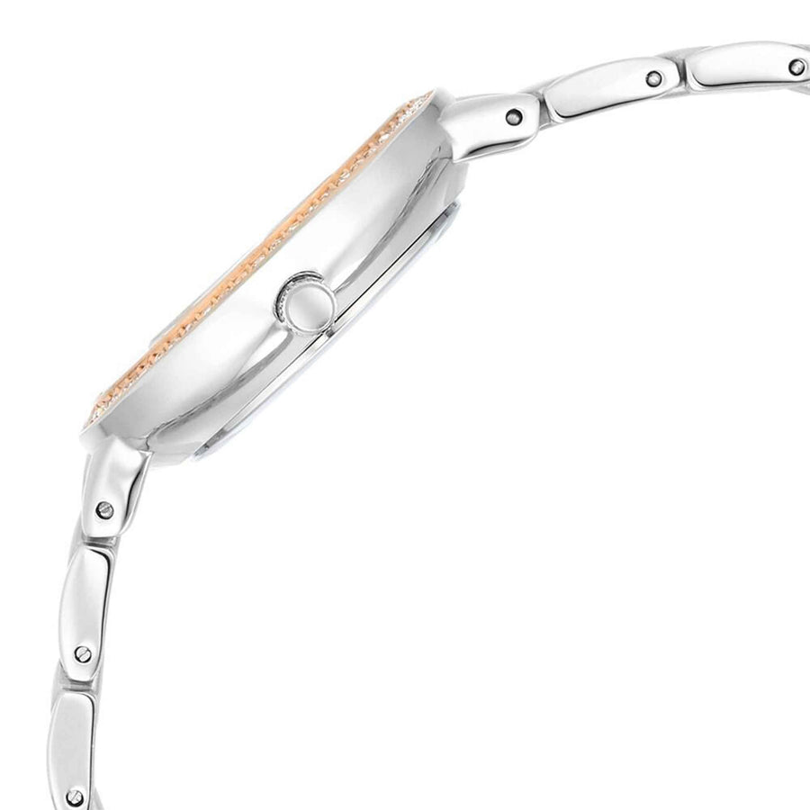 Titan Raga Showstopper Quartz Alog Silver Dial Metal Strap Watch for Women