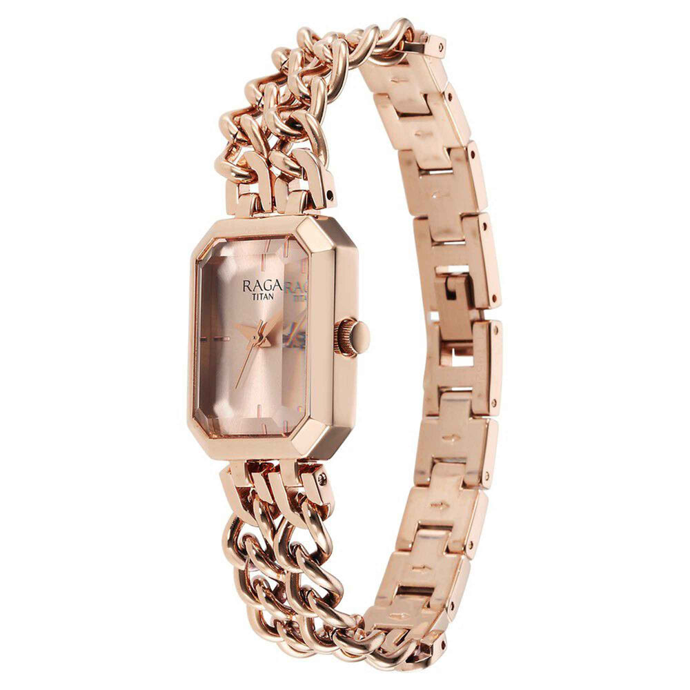 rose gold wrist watch for ladies
