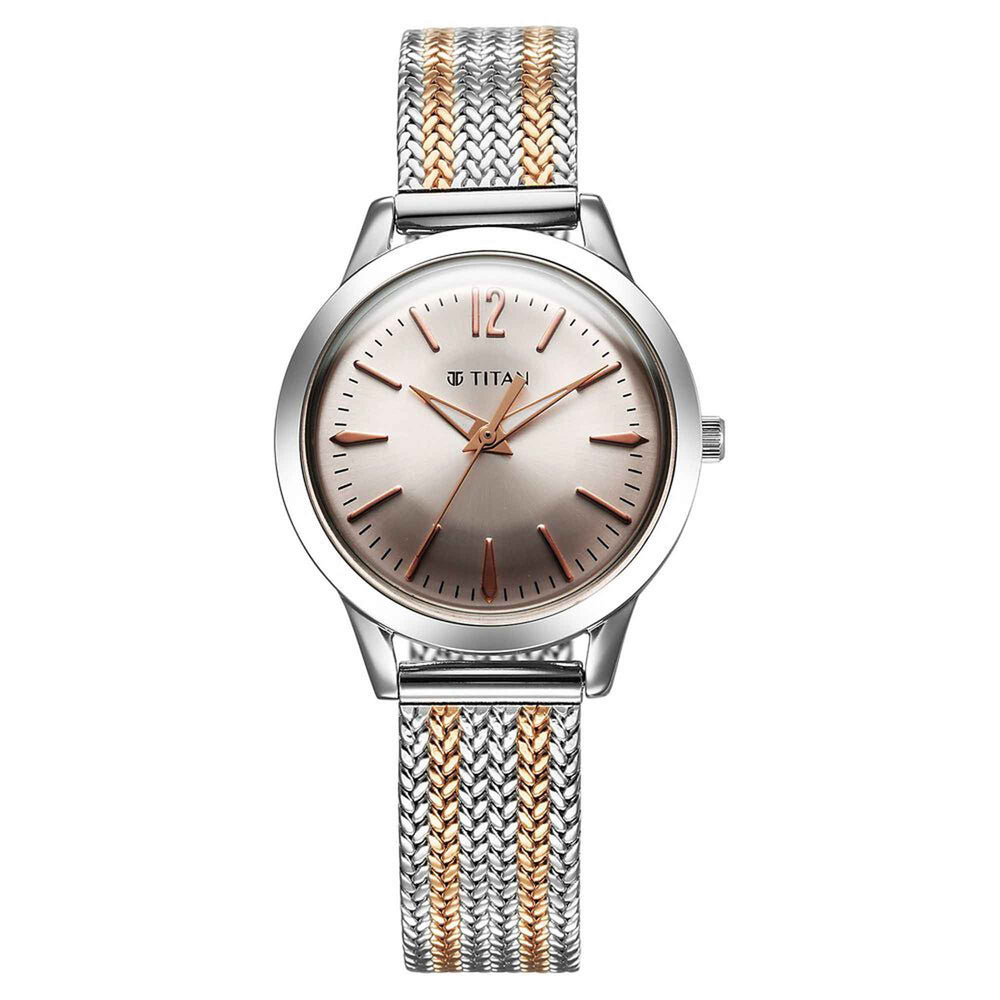 gold and silver watch women
