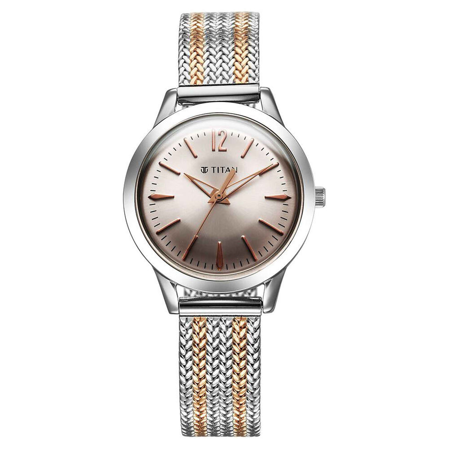 gold and silver watch women
