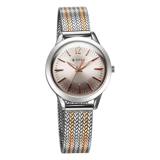 women's gold and silver watch
