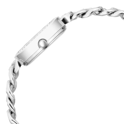 Titan Raga Showstopper Quartz Analog Silver Dial Metal Strap Watch for Women