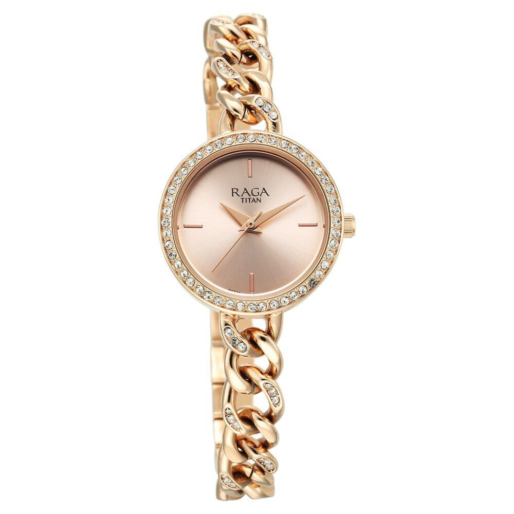 rose gold wrist watch for women
