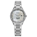 Titan Fashion Mother Of Pearl Dial Silver Stainless Steel Strap Analog with Date Watch For Women